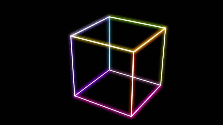 rubik's cube outlined