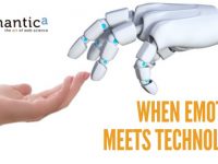 human hand meeting robot hand