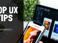 Phone and laptop showing platforms to represent user experience