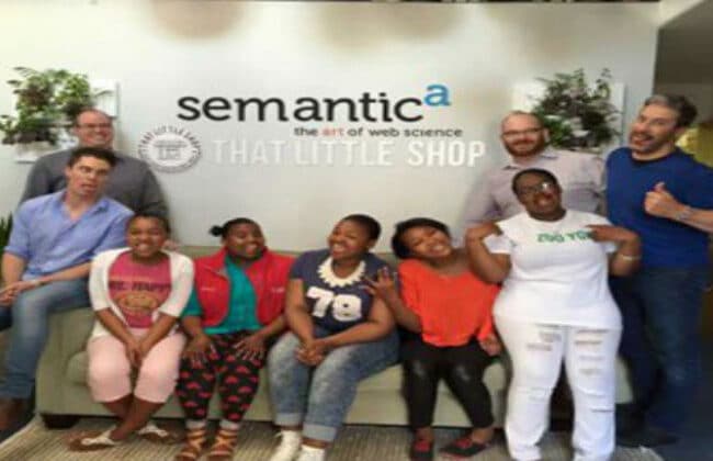 Student day with the owners and employees of Semantica