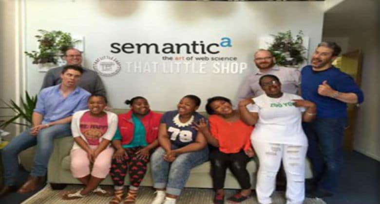 Student day with the owners and employees of Semantica